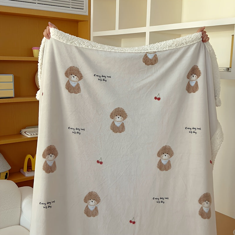 1pc New Class A Milk Fleece Lamb Blanket
