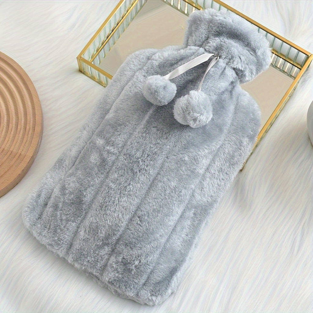 Large Hot Water Bottle, Ball, Hot Water Bottle, Water Filling, Warm Quilt Filling, Hot Water Bag, ' Belly Warming, Bed Warming, Thick Plush 2000ml