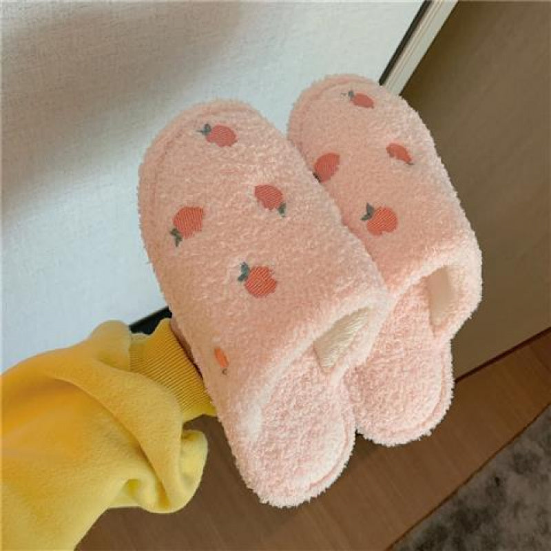 Trendy One-Word Slippers for Men, Perfect for Indoor Use, Featuring a Non-Slip Design And Cute Plush Material