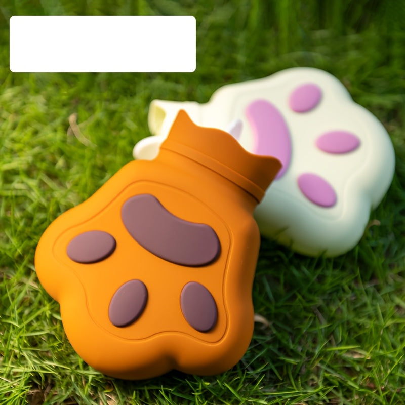 AI BEI PARENT CO. 15.22oz Silicone Hot Water Bottle with Cute Dog Design - Microwave Safe, No Electricity Needed, Portable Hand Warmer for Travel, Holiday Gifts, and Home Use, Travel Water Bottle | Playful Dog Design | Durable Silicone