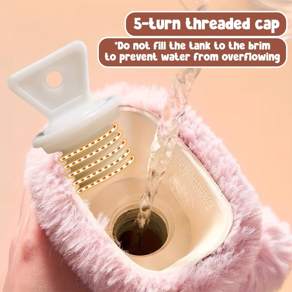 Sanrio Cute Hello Kitty Hot Water Bottle 101.44oz Refillable Water Heating Bag Portable Appearance Winter Hand Warmer Belly Neck Warm Companion Creative Travel Winter Halloween Christmas Thanksgiving Christmas Eve Teen Holiday Birthday Gifts Home