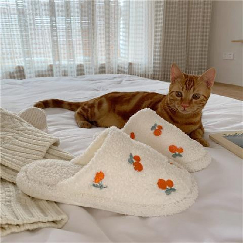 Trendy One-Word Slippers for Men, Perfect for Indoor Use, Featuring a Non-Slip Design And Cute Plush Material