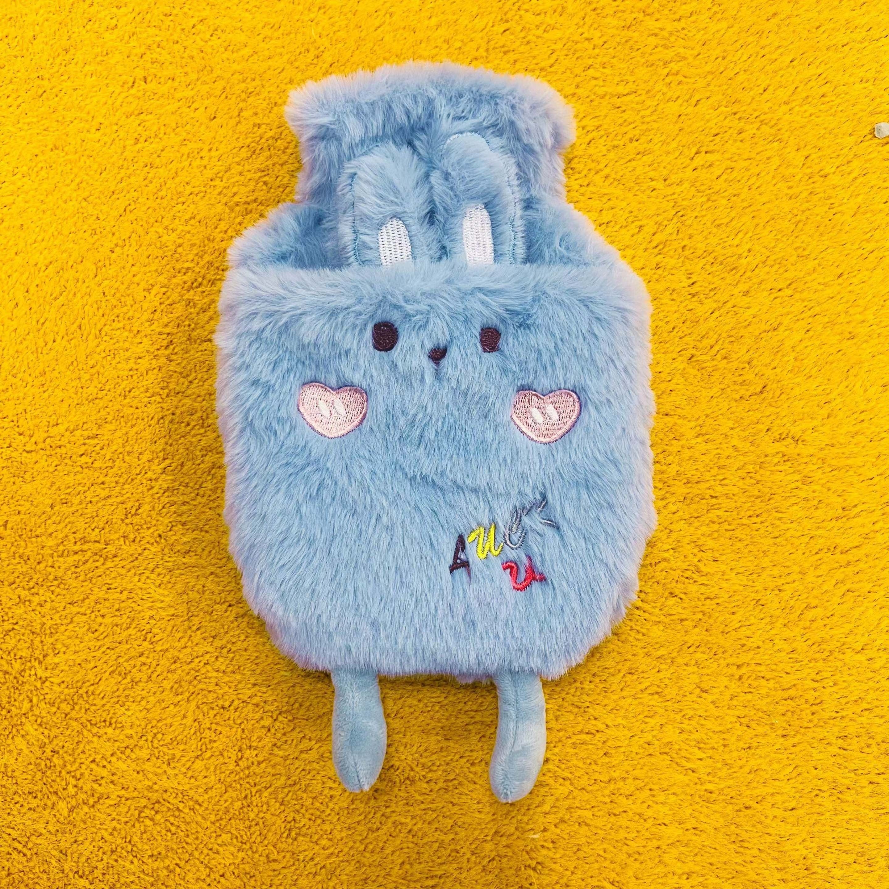 16.91oz Plush Hot Water, Cute Hand Warmer That Is Detachable And Washable, Thickened for Menstrual Use, Featuring Embroidered Dinosaurs, Chicks, And Bears in Various Colors, Water Injection Type Hot Water
