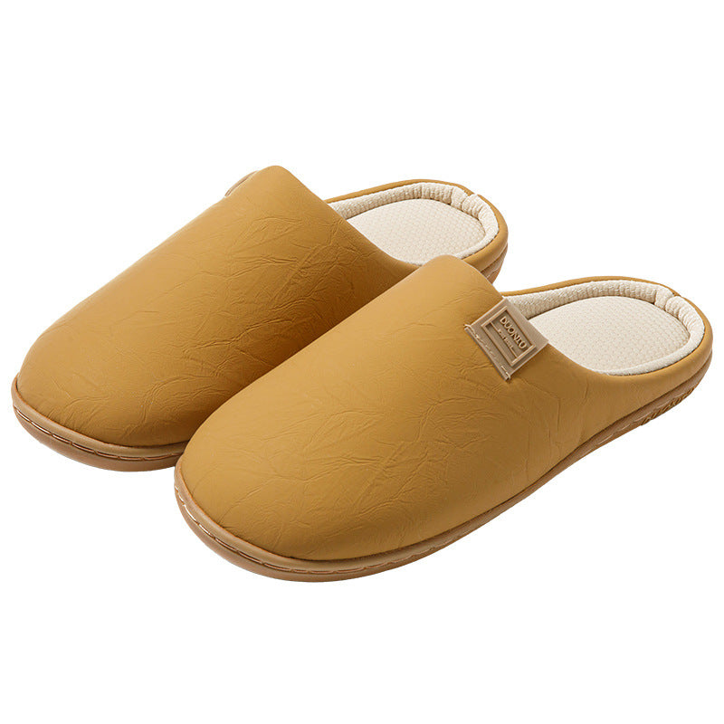 Japanese Style Silent High Quality Slippers Autumn Winter, Non-Slip Warm Soft Sole Indoor Home Floor Slippers Couple, Women Shoes
