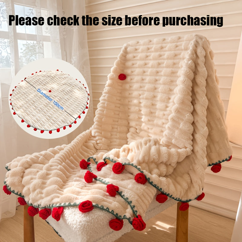 A Plush Blanket That Can Be Used in Various Settings Such As The Living Room, Bedroom, Office, Or Outdoors. It'S Also Suitable for Car Use And Can Be a Rose Bouquet Blanket, Making It an Ideal Gift for Valentine'S Day