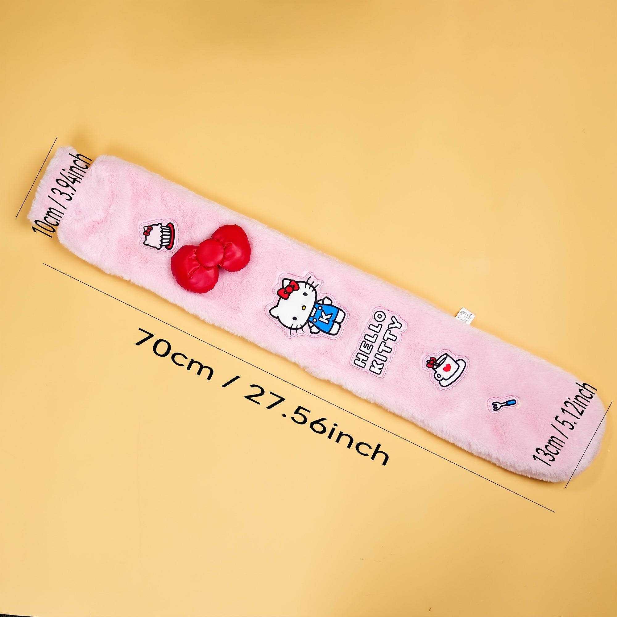 Sanrio Cute Hello Kitty Hot Water Bottle 101.44oz Refillable Water Heating Bag Portable Appearance Winter Hand Warmer Belly Neck Warm Companion Creative Travel Winter Halloween Christmas Thanksgiving Christmas Eve Teen Holiday Birthday Gifts Home