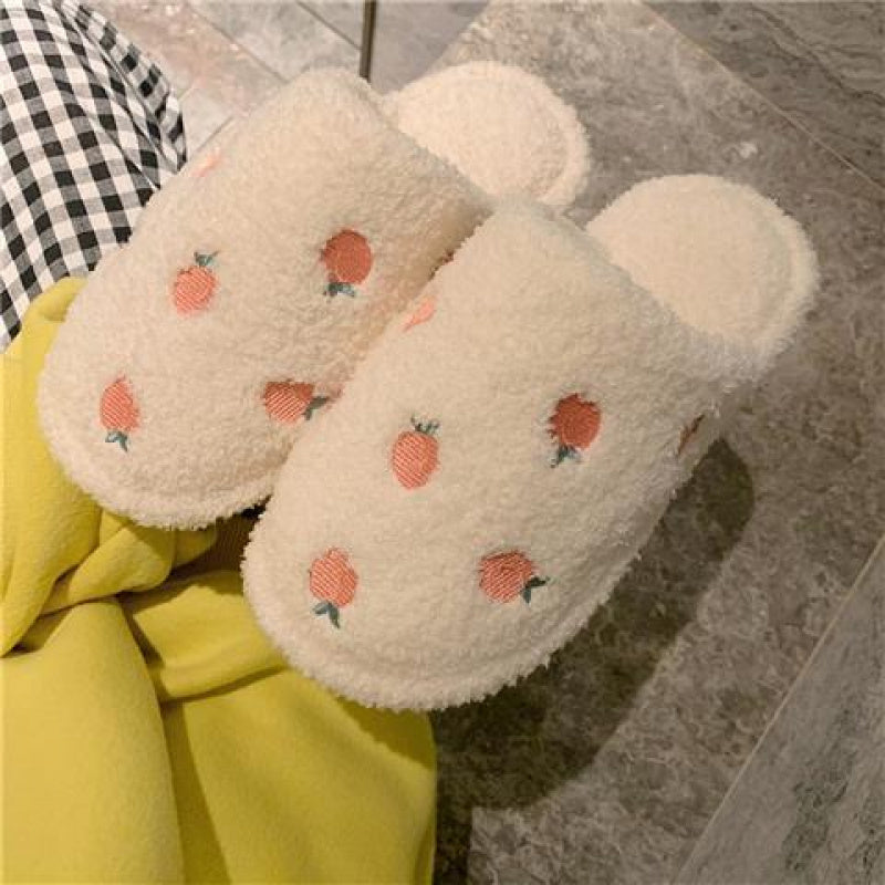 Trendy One-Word Slippers for Men, Perfect for Indoor Use, Featuring a Non-Slip Design And Cute Plush Material