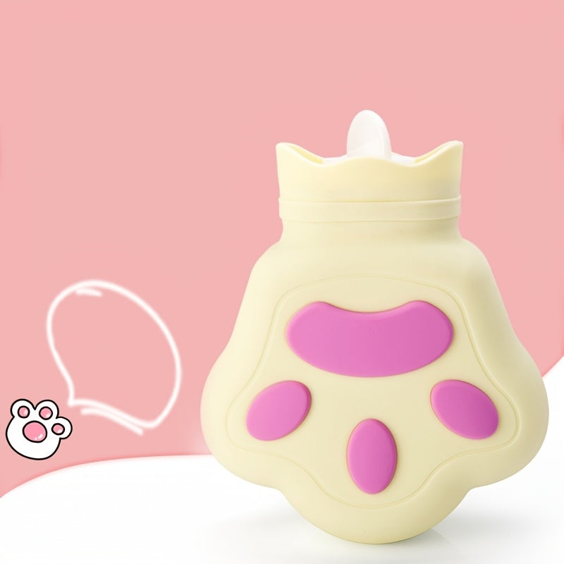 AI BEI PARENT CO. 15.22oz Silicone Hot Water Bottle with Cute Dog Design - Microwave Safe, No Electricity Needed, Portable Hand Warmer for Travel, Holiday Gifts, and Home Use, Travel Water Bottle | Playful Dog Design | Durable Silicone