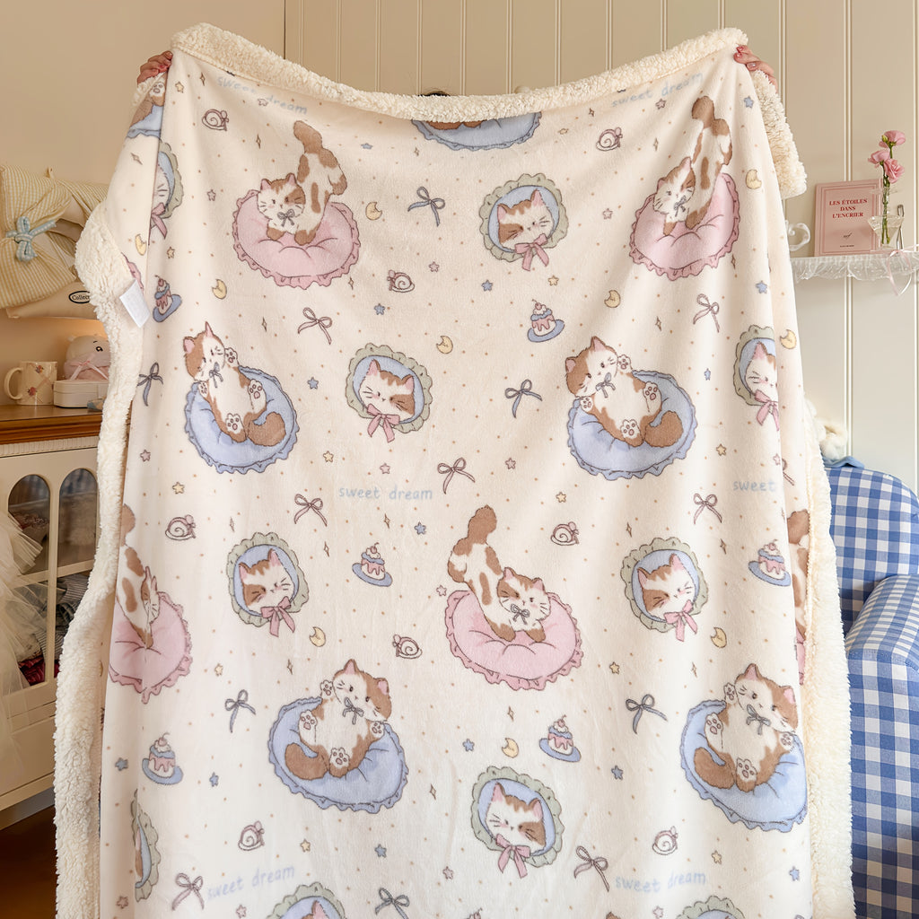 1pc New Class A Milk Fleece Lamb Blanket