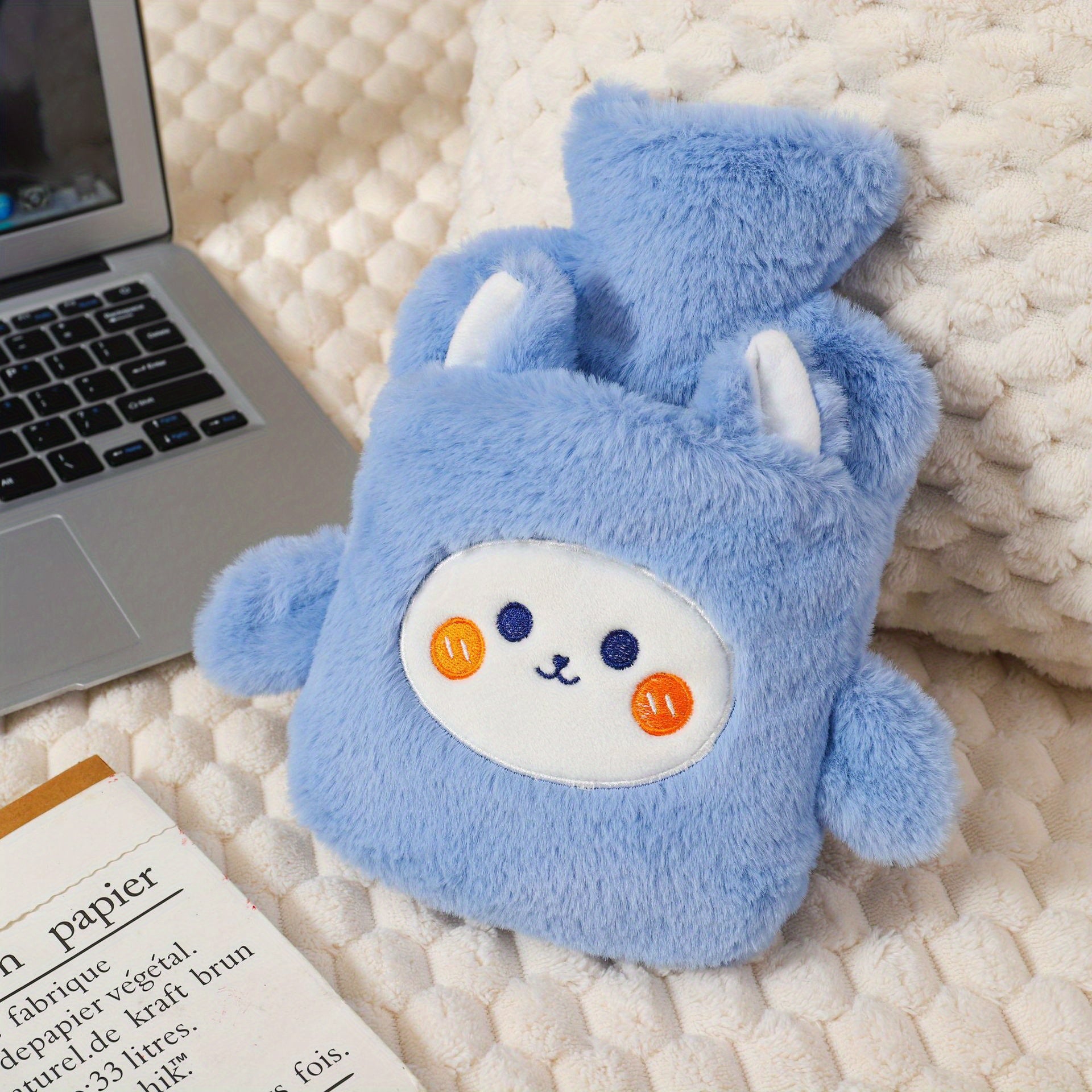 Soft And Cuddly Hot Water with an Adorable Cartoon Style, Designed for Warming Hands And Feet, Holds 33.81oz, Made from PVC, Suitable for Women And Home Use, Can Be Used for Both Hot And Cold Water