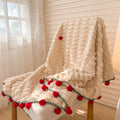 A Plush Blanket That Can Be Used in Various Settings Such As The Living Room, Bedroom, Office, Or Outdoors. It'S Also Suitable for Car Use And Can Be a Rose Bouquet Blanket, Making It an Ideal Gift for Valentine'S Day