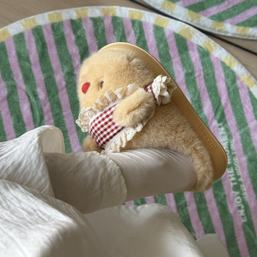 Cozy Slippers Featuring a Little Bear Design for Women, Perfect for Autumn And Winter with a Warm Fleece for Indoor Use., Women Shoes