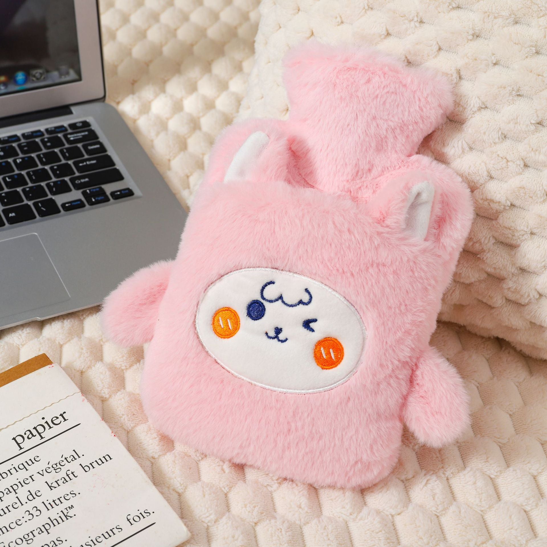 Soft And Cuddly Hot Water with an Adorable Cartoon Style, Designed for Warming Hands And Feet, Holds 33.81oz, Made from PVC, Suitable for Women And Home Use, Can Be Used for Both Hot And Cold Water