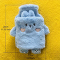 Warm Water Bottle 1000ml Warm Water Bottle | Cute Plush Animal Design, PVC Inner Liner, Removable and Portable Menstrual Warming Bag for Hands and Feet, Fast Heating and Long-lasting Heat Retention
