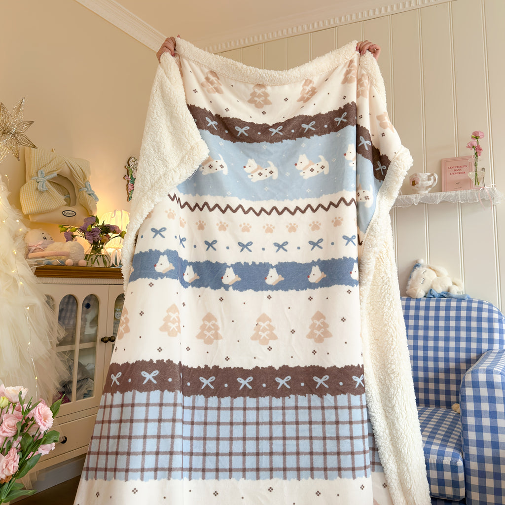 1pc New Class A Milk Fleece Lamb Blanket